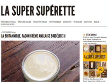 Tablet Screenshot of lasupersuperette.com